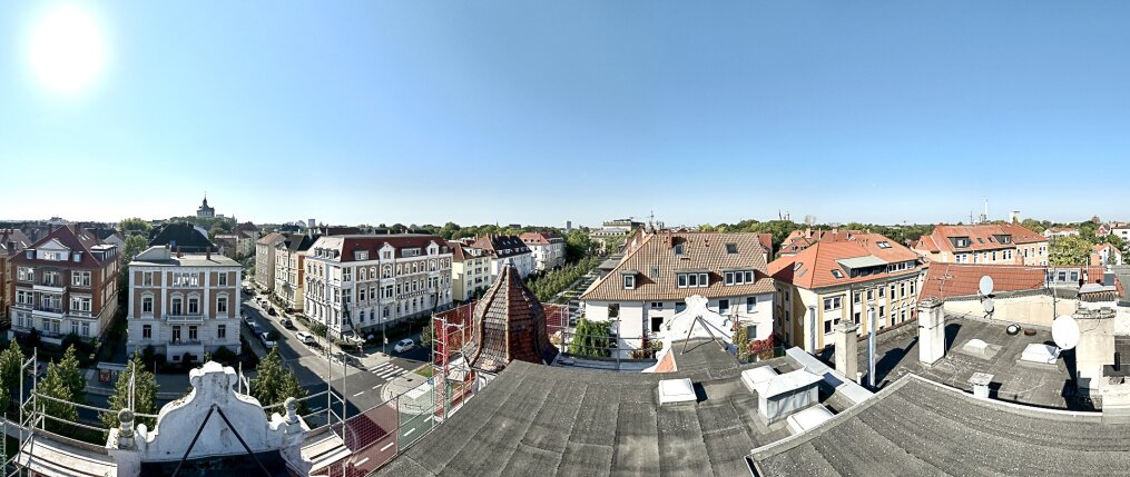 Blick von der Dachterrasse