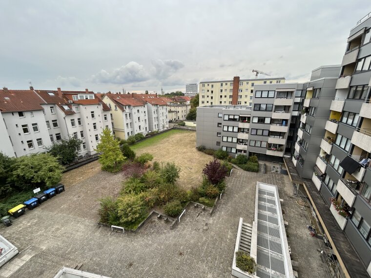 Aussicht auf den Innenhof 