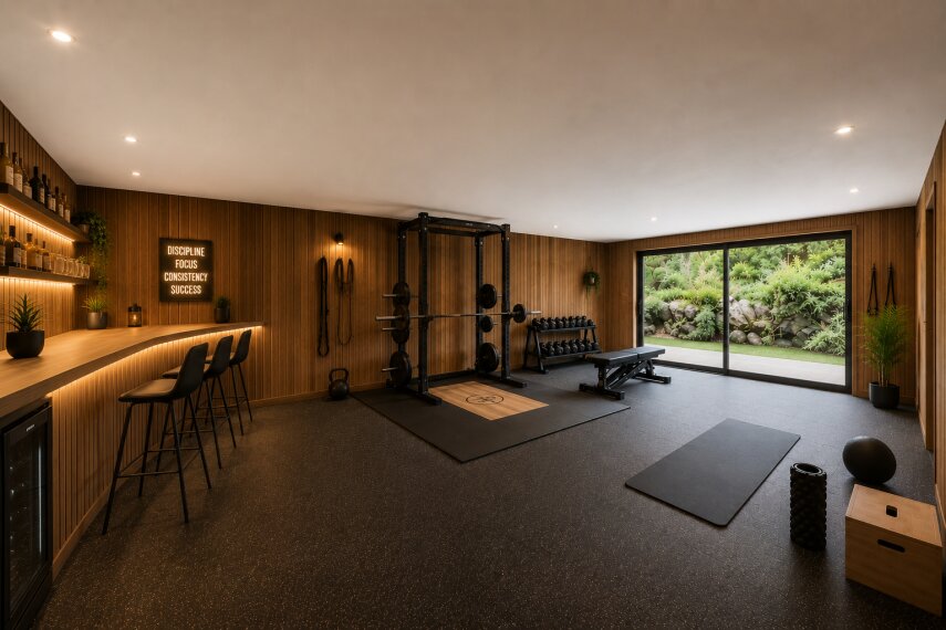 Hobby- &Fitnessraum statt Pool