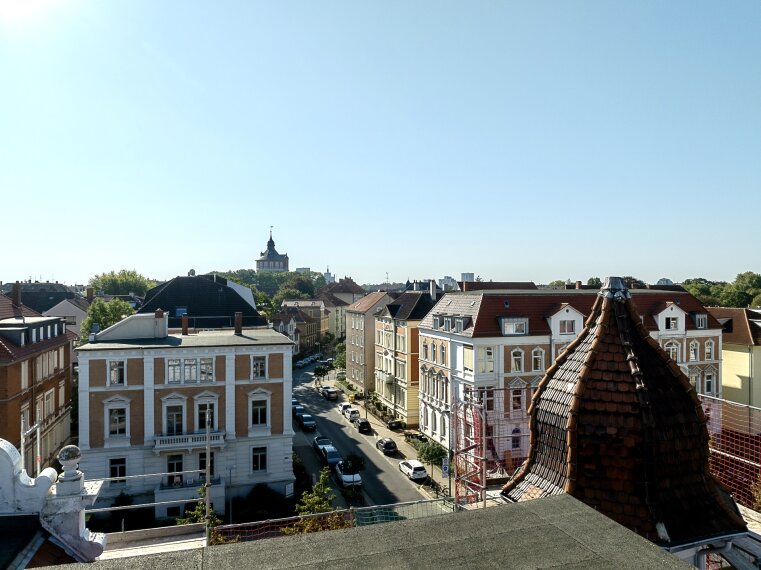 Blick von der Dachterrasse