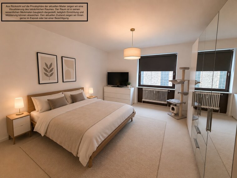 Beispiel: Schlafzimmer saniert