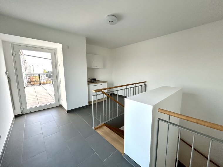 Zugang zur Dachterrasse 